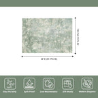 3x4 Washable Entryway Area Rug – Non-Slip Modern Abstract Small Area Rug - Image 2