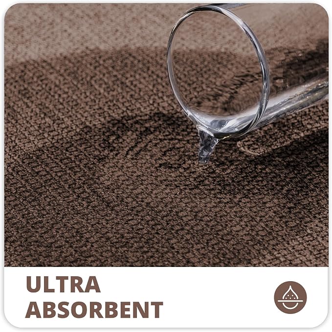 Bosap Bath Mat, Ultra Thin Bathroom Rugs, Rubber Bath Mats - Image 3