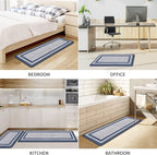 Mattitude Kitchen Mats Set of 2 Cushioned 0.47 inch Kitchen Rugs Non-Skid Rug - Image 7