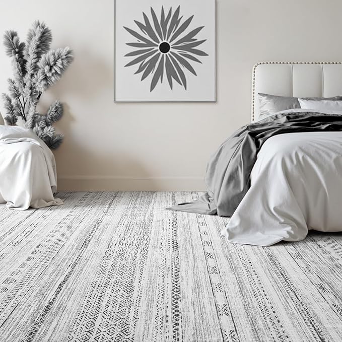 5x7 Area Rugs for Living Room Machine Washable Rug Distressed Indoor Carpet - Image 4