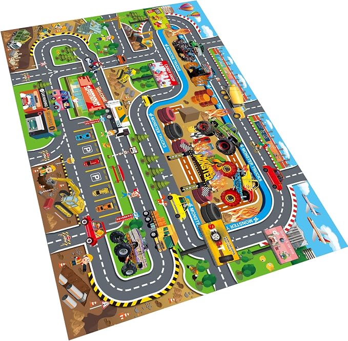 Oriate Kids Toy Dream Mat Monster Truck Activity Playmat, Ideal Children's by OriateToys