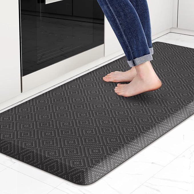 Mattitude Kitchen Mat Cushioned Anti-Fatigue Floor Mat Water Resistant Non-Slip by Mattitude