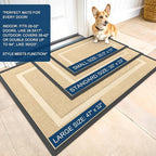 OLANLY Front Door Mat Indoor Outdoor Entrance, Waterproof All-Season, - Image 3