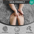 4x6 Area Rug for Living Room: Ultra Soft Fluffy Rug Modern Large Thicked Shag - Image 8