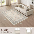 Vintage Living Room Area Rug 5x8 - Image 2