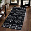 SERISSA 2x4 Rugs for Entryway, Washable Non-Slip Kitchen Runner Rug Small Black by SERISSAHomeDecorCollection