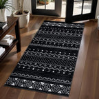 SERISSA 2x4 Rugs for Entryway, Washable Non-Slip Kitchen Runner Rug Small Black by SERISSAHomeDecorCollection