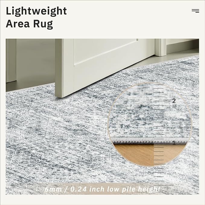 Soalmost Washable Area Rug 8x10, Large Soft Rugs - Image 9