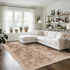 Fluffy Rug Shag Area Rug, Mottling Beige 5x8 Area Rugs by Yongyangjuxi