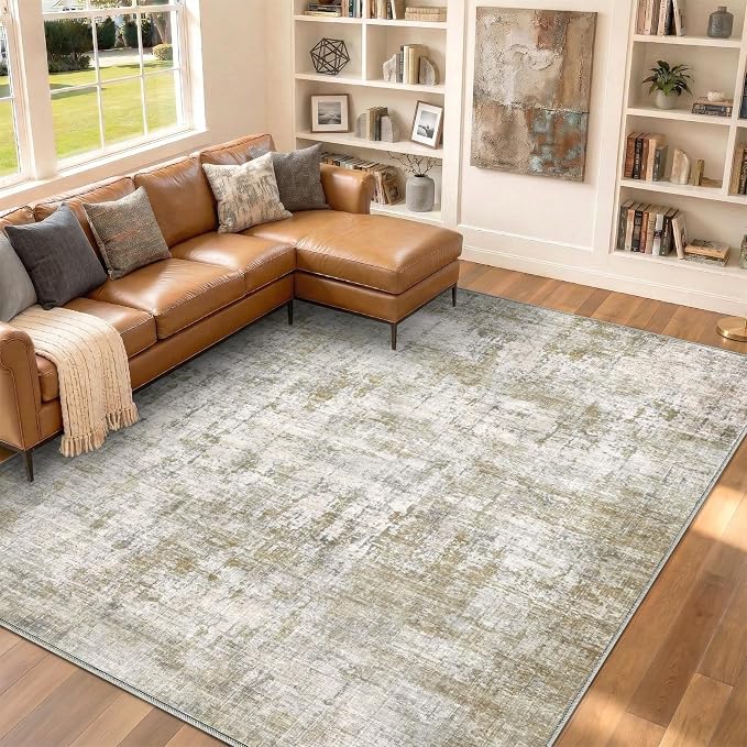 10x14 Area Rugs Washable Living Room Rug-No Slip Soft Carpets Modern Abstract - Image 6