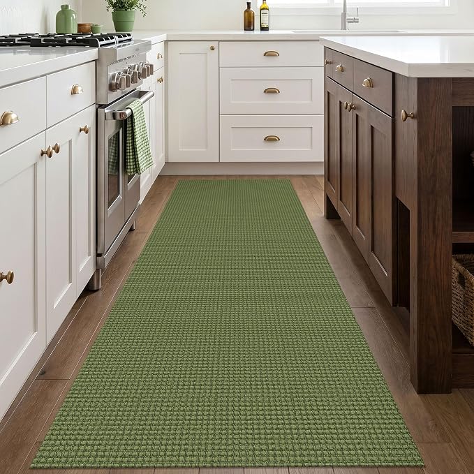 IOHOUZE Washable Runner Rug 3x8 Non Slip Rubber Backed Wide Hallway Runner - Image 8