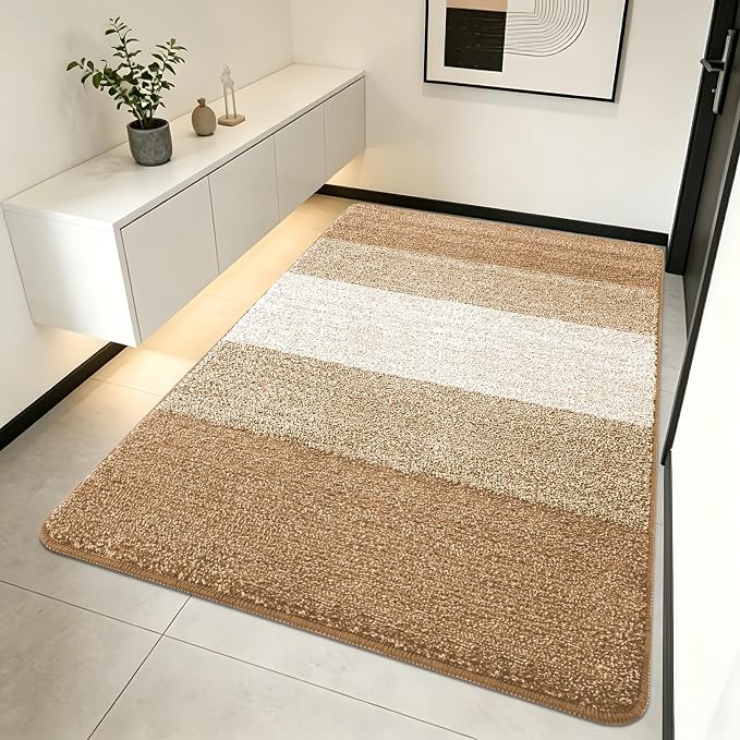 Kitinjoy Indoor Outdoor Door Mat, 70x32 Non-Slip Absorbent Dirt Trapper by Kitinjoy