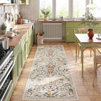 AMTOVO 2x6 Runner Rug for Hallway, Washable Non-Slip Long Kitchen Carpet - Image 3