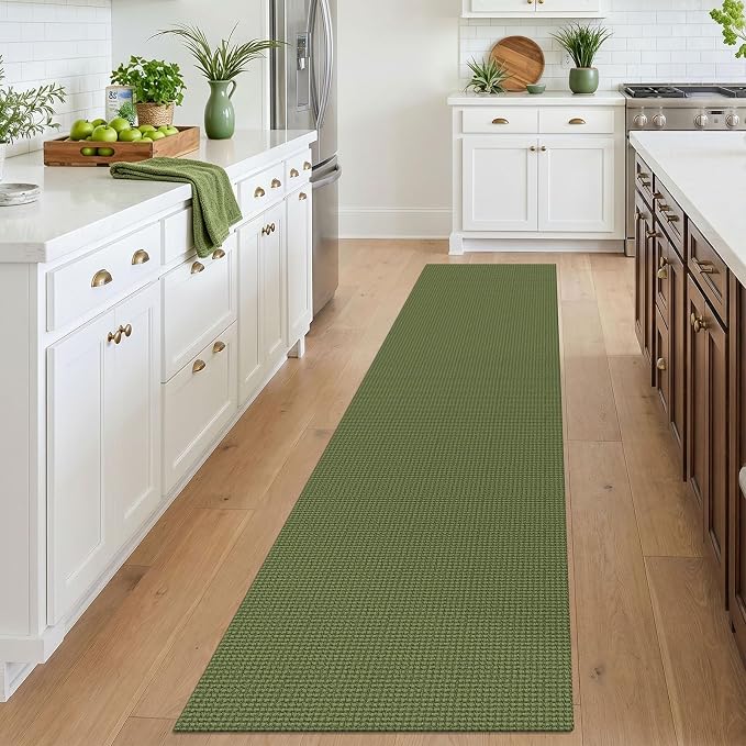 IOHOUZE Washable Runner Rug 2x10 Non Slip Rubber Backed Long Hallway Runner - Image 2