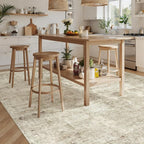 Soalmost Area Rug 10x12 Vintage Washable Living Room Large Carpet Non Slip - Image 4