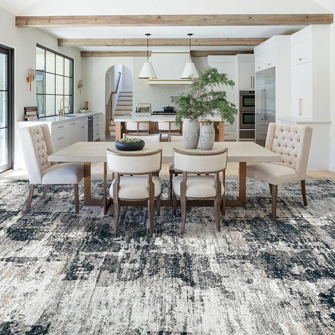 XLUEZ 10x14 Area Rugs for Living Room, Washable Modern Abstract Large Area Rug - Image 6
