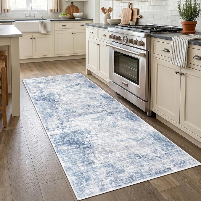 IOHOUZE Abstract Runner Rug 3x7 Ft Washable Runners - Image 2