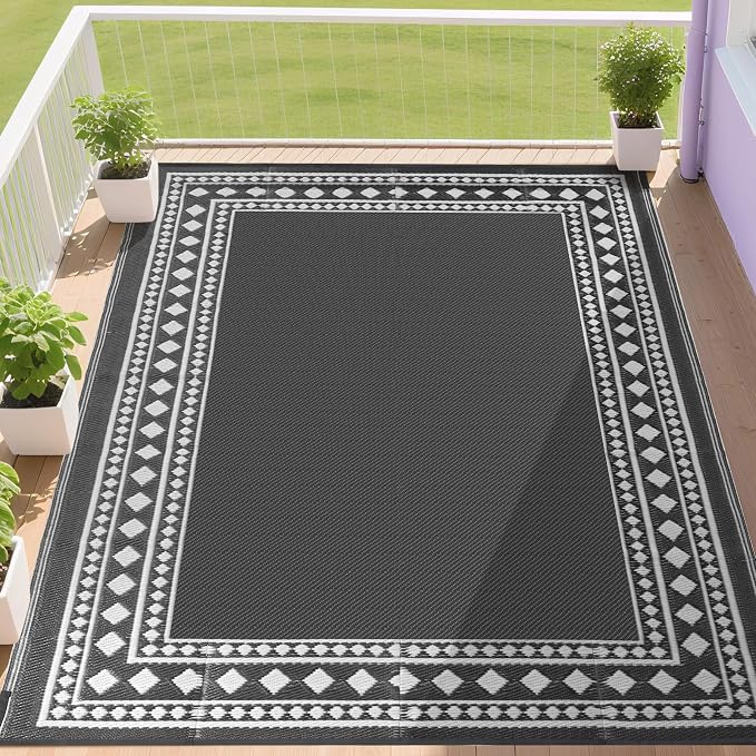 RURALITY Outdoor Rugs 5x8 Waterproof by RURALITY