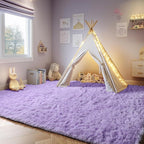 ONASAR Purple Rugs for Living Room Bedroom, 5x8 Fluffy Bedside Area Rug - Image 6