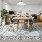 Lessymo 8 x 10 Area Rugs for Living Room- Machine Washable Area Rugs Boho Faux - Image 3