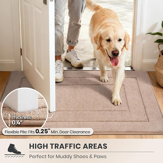 PURRUGS Dirt Trapping Door Mat 32" x 70", Non-Slip/Skid Machine Washable - Image 6