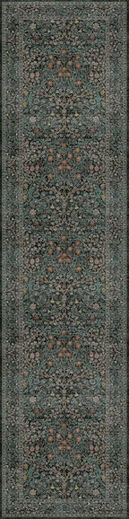 Dark Green Washable 3x12 Extra Long Runner Rug - Image 7