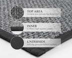 eqivei Kitchen Rugs Non Skid Washable Set of 2 PCS, Absorbent Runner Rugs - Image 5