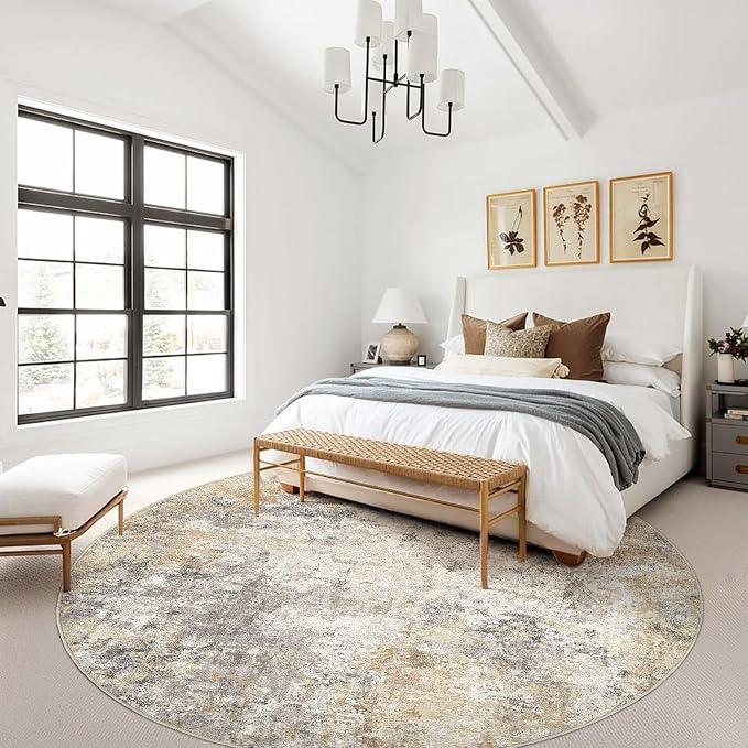 UERMEI 10ft Round Area Rug Living Room Rugs - Image 3