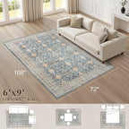 Vintage Living Room Area Rug 6x9 - Image 2