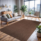 CAMILSON Easy Jute Rug 8x10, Indoor Outdoor Brown Color Fiber Area Rugs - Image 4