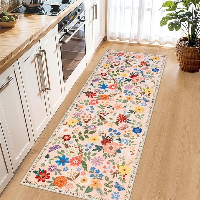 Runner Rug for Entryway: 2.6x8 Kitchen Rugs Non Slip Washable Ultra-Thin Soft - Image 6