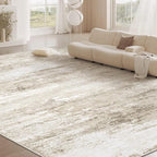 Washable Rug 9x12 Area Rugs for Living Room: Large Neutral Soft Rug Abstract - Image 8