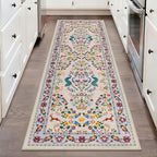 HEBE Washable Hallway Runner Rug 2'x 6' Non Slip Kitchen Rugs Runner, Low Pile by HEBE