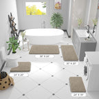 OLANLY Bathroom Rugs 30x20, Extra Soft Absorbent Chenille Bath Rugs, Rubber - Image 2
