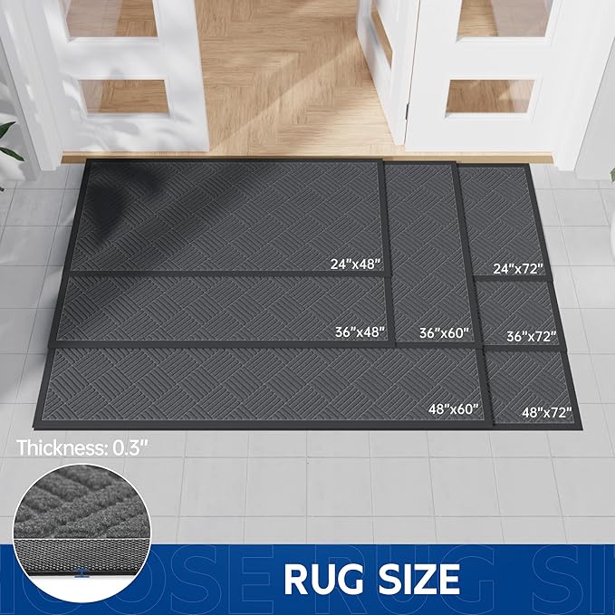 Durable Indoor Outdoor Door Mat, Non-Slip Backing, Stain and Fade Resistant - Image 7
