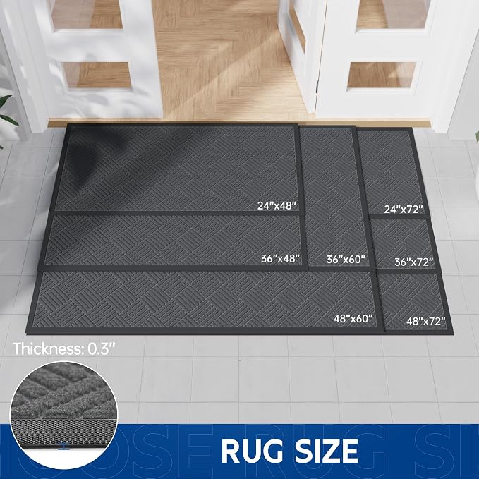 Durable Indoor Outdoor Door Mat, Non-Slip Backing, Stain and Fade Resistant - Image 7