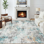 Area Rugs 5x7 Living Room: Large Soft Washable Rug Modern Abstract Anti-Skid - Image 2