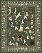 Dogs Area Rugs 5x7, Rug for Bedroom Ultra-Thin Soft, Non-Slip Washable Rugs by WelcometoBabovid
