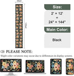 DUKINO 2x12 Runner Rug for Hallway, Soft Floral Washable Kitchen Runner Rug - Image 2