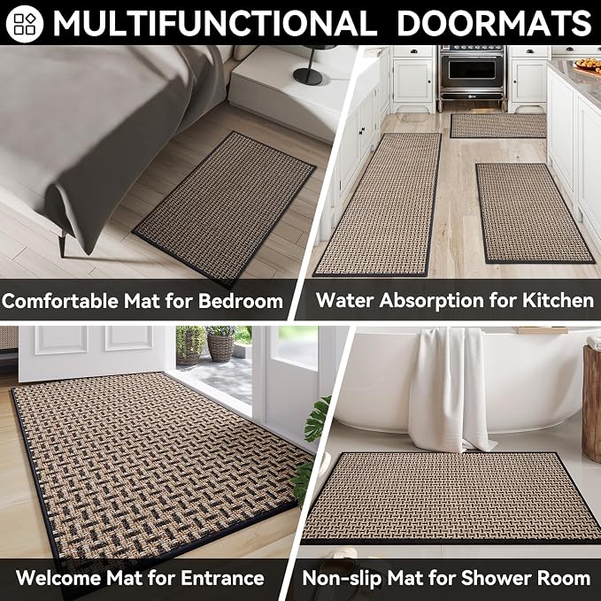 Door Mat 24x72 Dirt Resistant and Absorbent, Non-Slip Rubber Backing Floor Mats - Image 8
