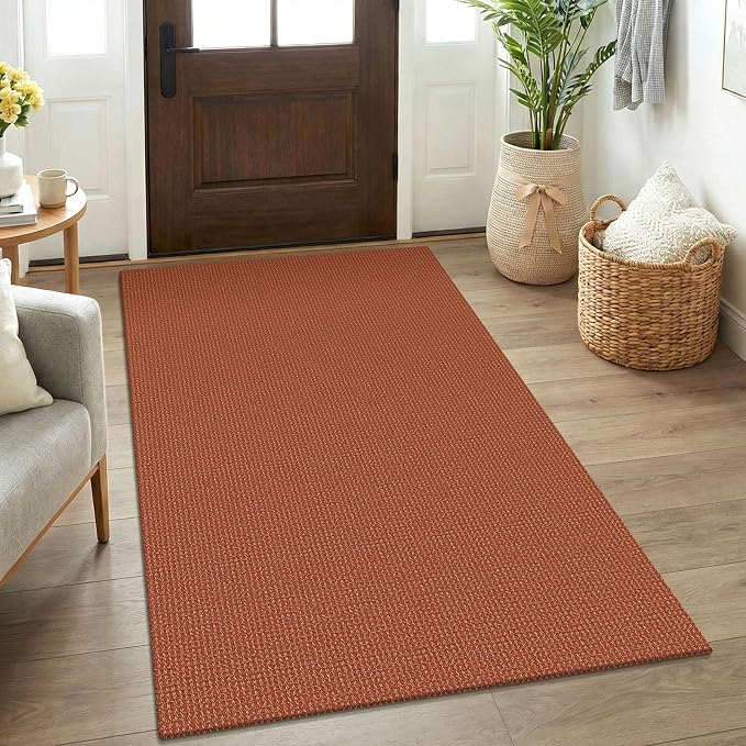 KOZYFLY Rugs for Entryway 3x5 ft Washable Area Rug Non Slip Rubber Backed Entry by KOZYFLY
