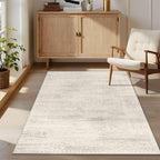 Latte&Fog Washable 3x5 Entryway Rug, Ivory Area Rugs by LatteFog