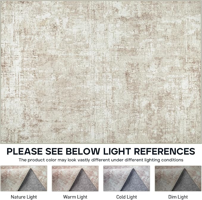 5x7 Area Rugs for Living Room Rug Washable: Modern Rug for Dining Room Bedroom - Image 8