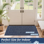 BEQHAUSE Dirt Trapper Door Mat 20" x 48", Non-Slip Washable Doormats Entrance - Image 2