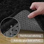 qulint 5x7 Area Rug for Living Room, Large Fluffy Black Carpet for Bedroom Soft - Image 3