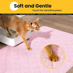 Conlun Cat Litter Mat Litter Trapping Mat, Less Waste Cat Litter Box Mat - Image 5