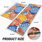 Arenarug Kitchen Mats for Floor 2PCS Cushioned Anti Fatigue Kitchen Mats - Image 2