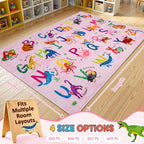 4x6 ABC Classroom Rug for Kids Playroom, Alphabet Rug - Image 2