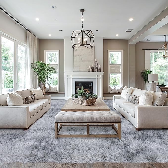 Mugorn Area Rugs 9x12 Living Room, Large Fluffy Rugs - Image 8