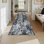 RELEANY Washable Area Rugs 2'6"x10 Non-Slip Modern Abstract Soft - Image 2
